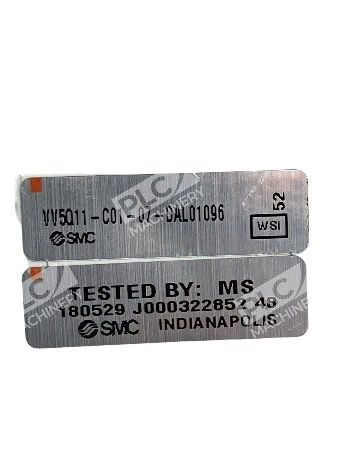 SMC VV5Q11-C01-07-DAL01096 7 Station Pneumatic Manifold Base - Image 2