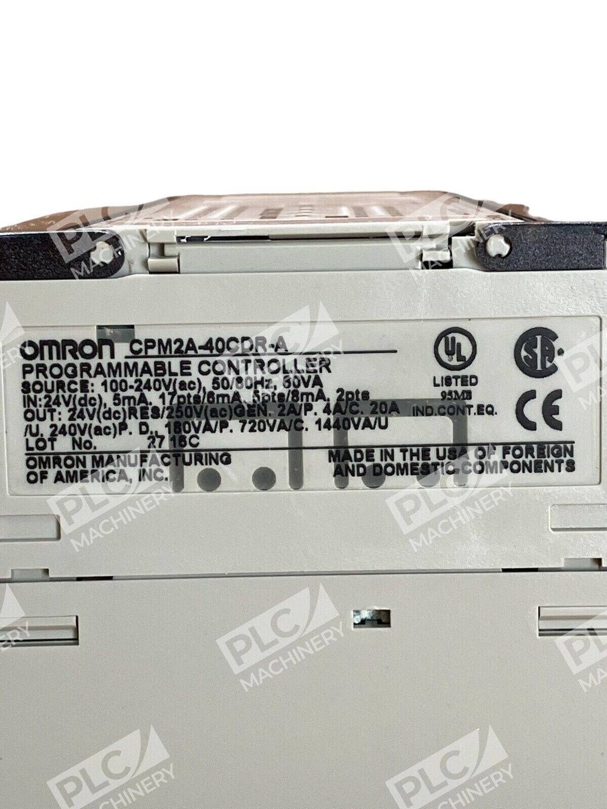 Omron CPM2A-40CDR-A Programmable Conroller - Image 4