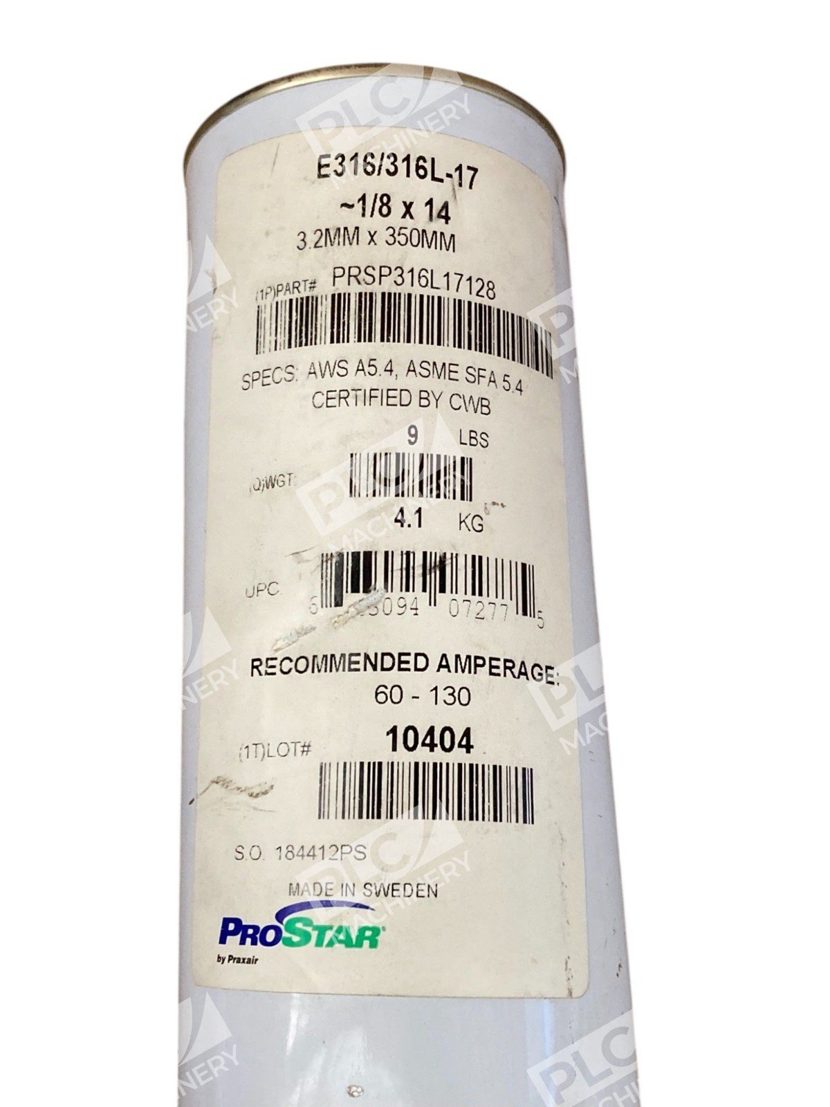 Praxair ProStar 9lb PRSP316L17128 1/8x14" Stainless Electrode E316/316L-17 - Image 3