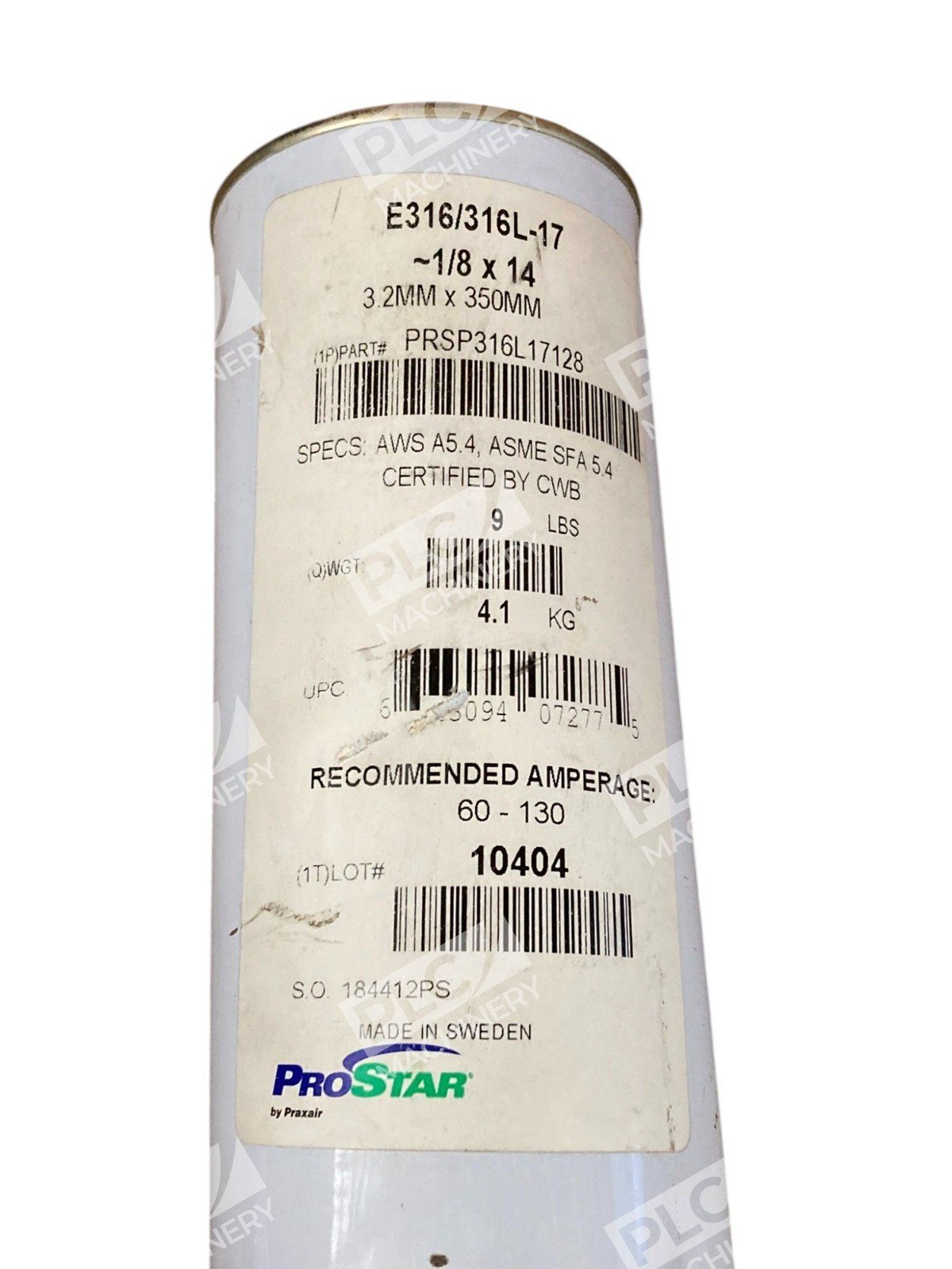 Praxair ProStar 9lb PRSP316L17128 1/8x14" Stainless Electrode E316/316L-17 - Image 4