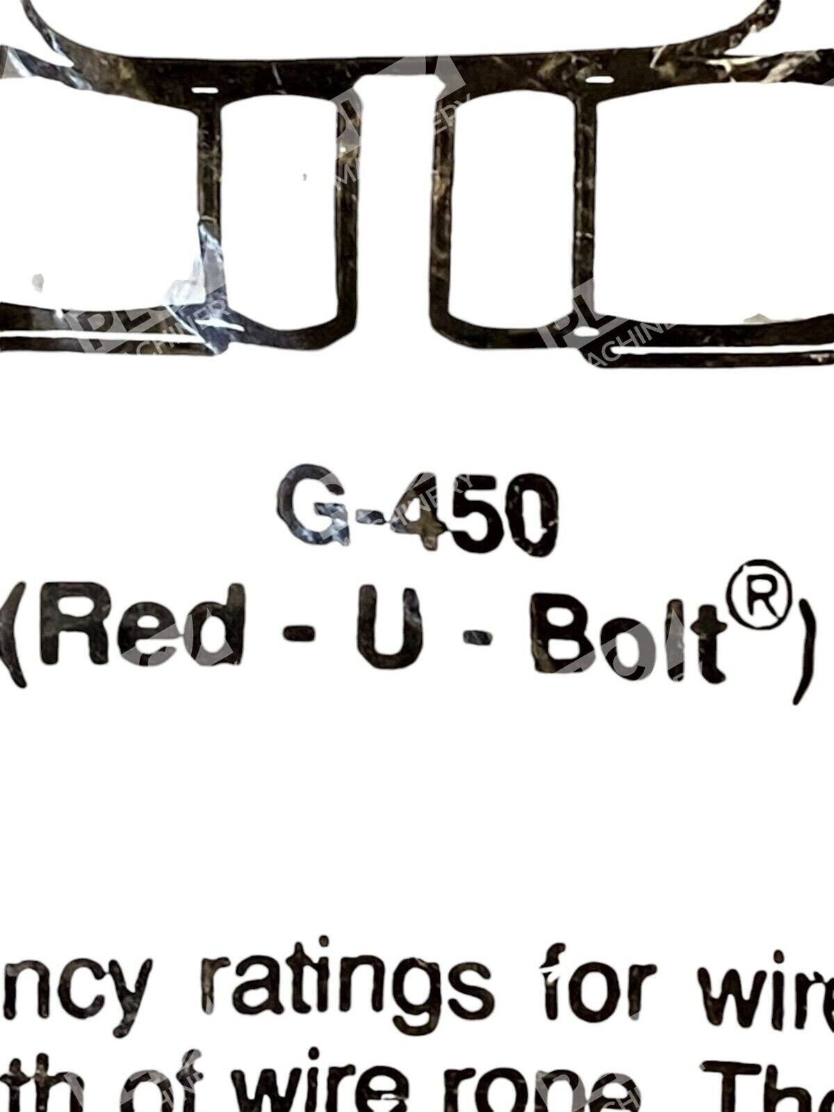 Crosby Clips 3/8 Red U Bolt G-450 1010097 - Image 3