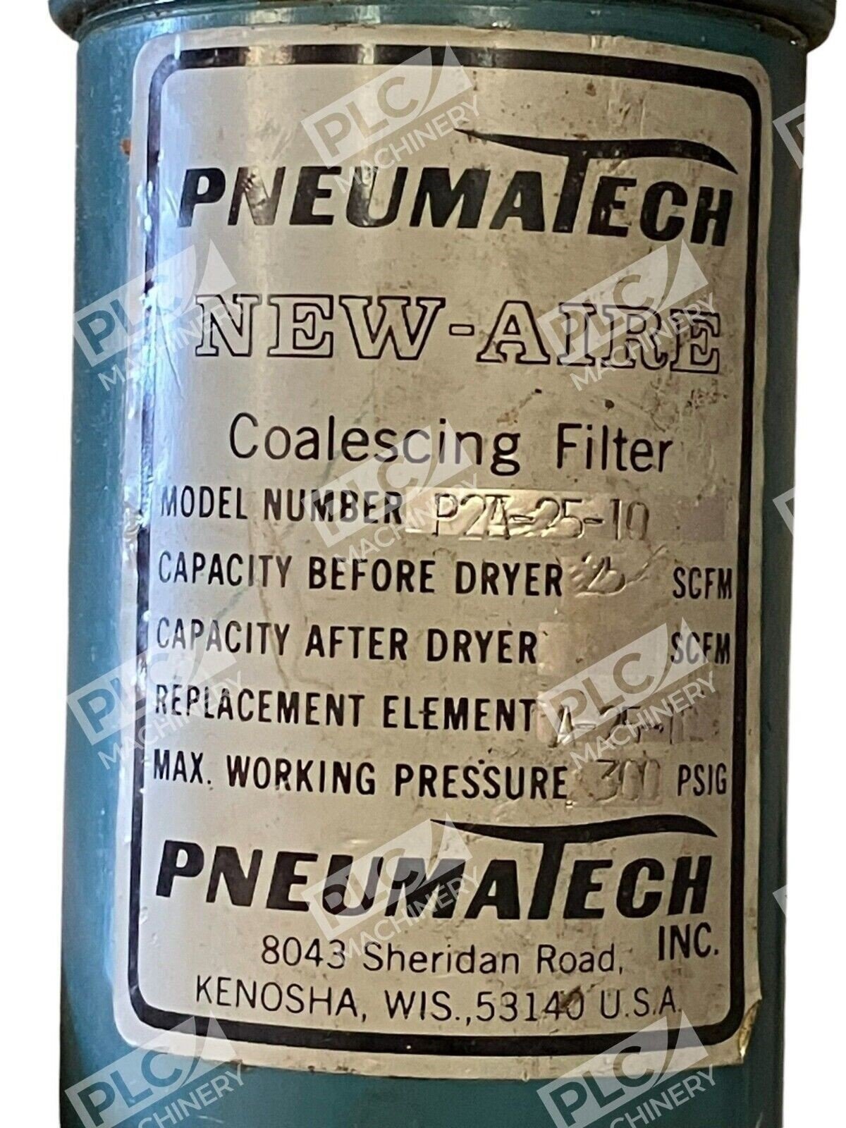 Pneumatech New-Aire Coalescing Filter P2A-25-10 - Image 2