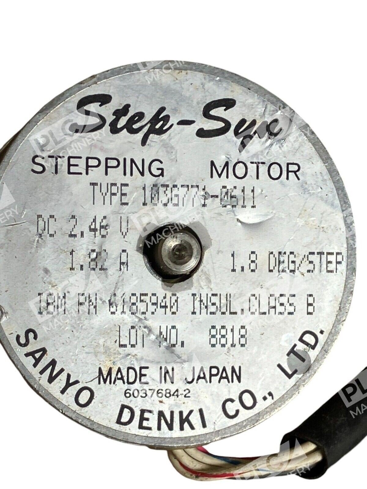 Sanyo Denki Step Syn 6185940 Stepping Motor 103G771-0611 - Image 2