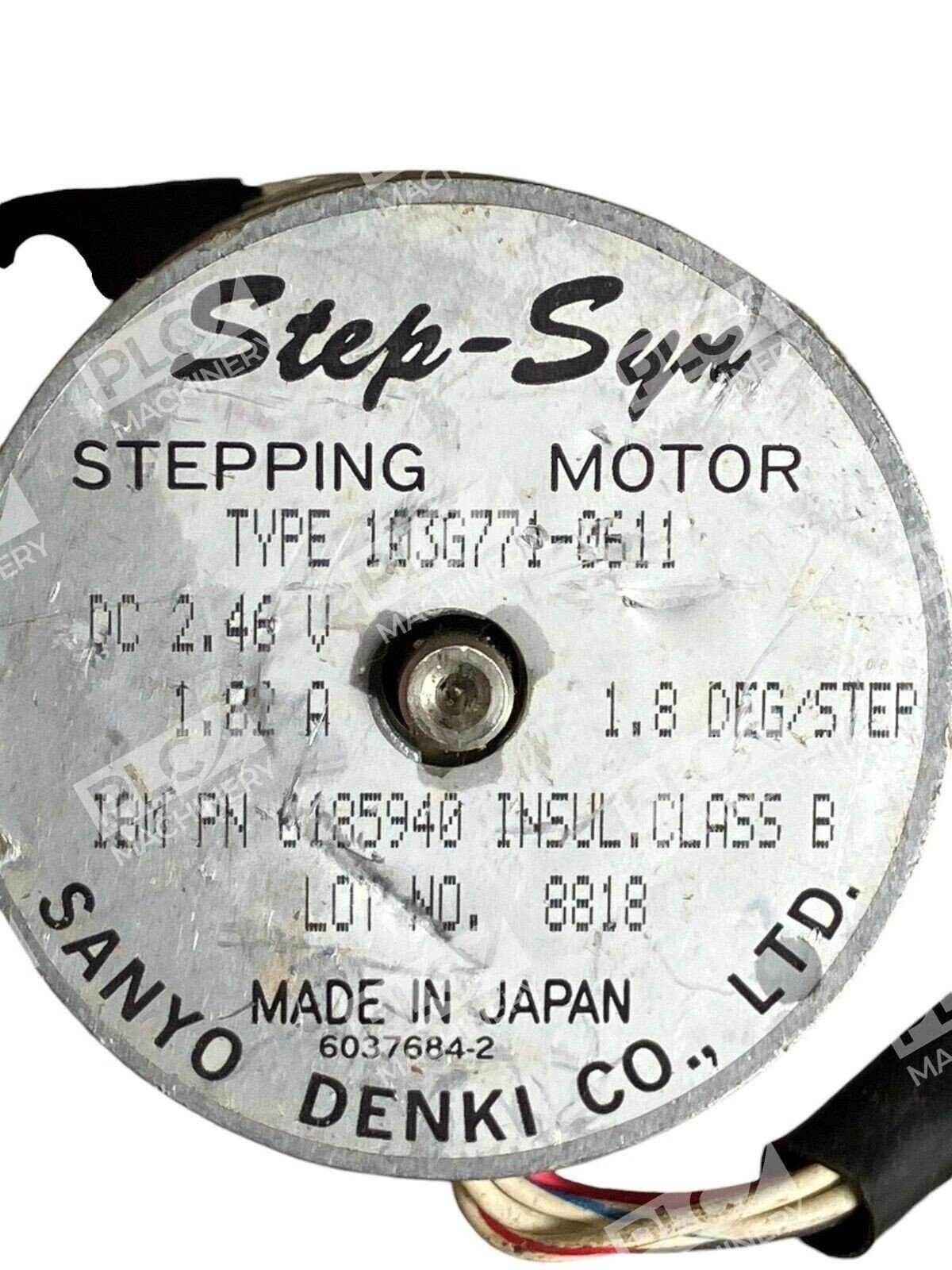 Sanyo Denki Step Syn 6185940 Stepping Motor 103G771-0611 - Image 3