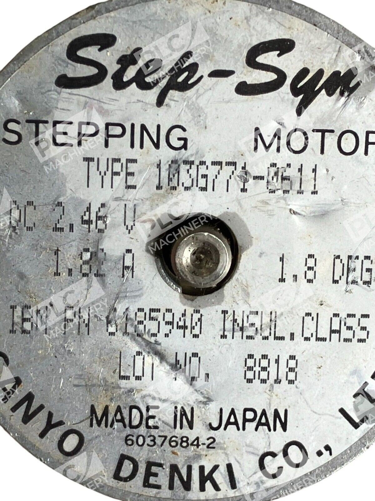 Sanyo Denki Step Syn 6185940 Stepping Motor 103G771-0611 - Image 4