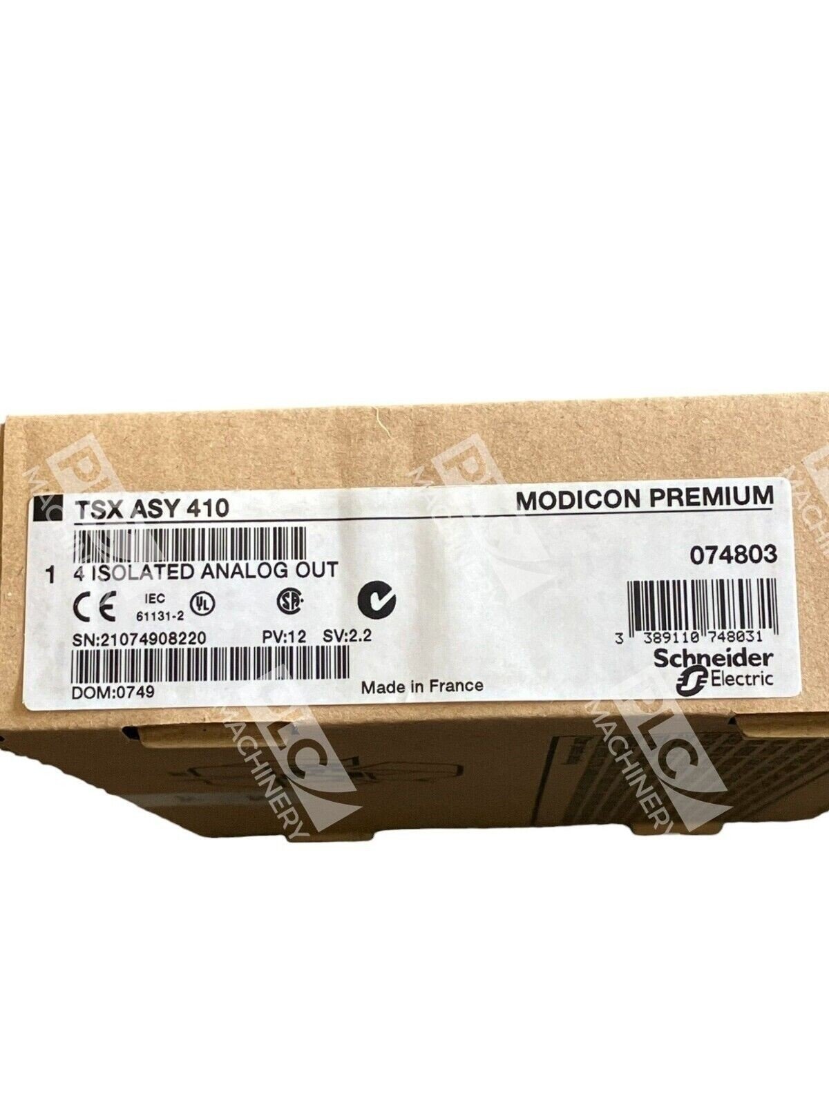 Schneider Electric Modicon Premium 4 Isolated Analog Output Module TSXASY410