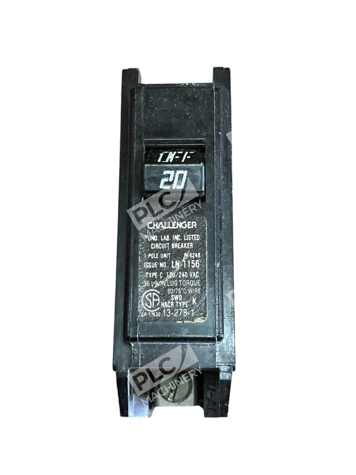 Challenger 20A 1 Pole Unit Circuit Breaker C120 (lot of 4) - Image 2