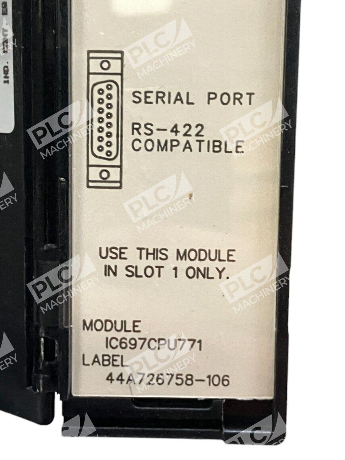 Fanuc GE Model 70 CPU771 RS-422 Compatable PLC CPU Module IC697CPU771K - Image 4
