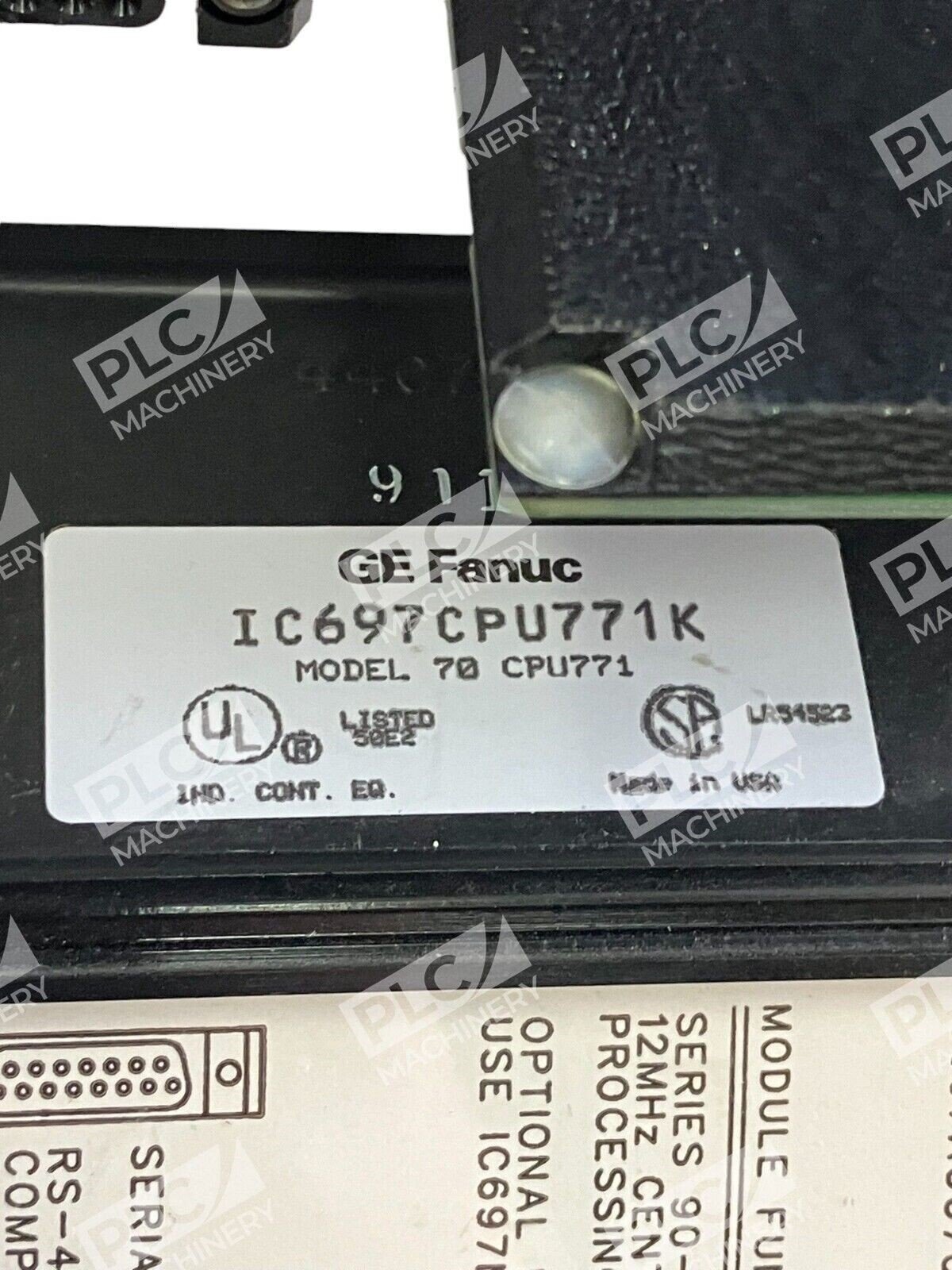 Fanuc GE Model 70 CPU771 RS-422 Compatable PLC CPU Module IC697CPU771K - Image 5