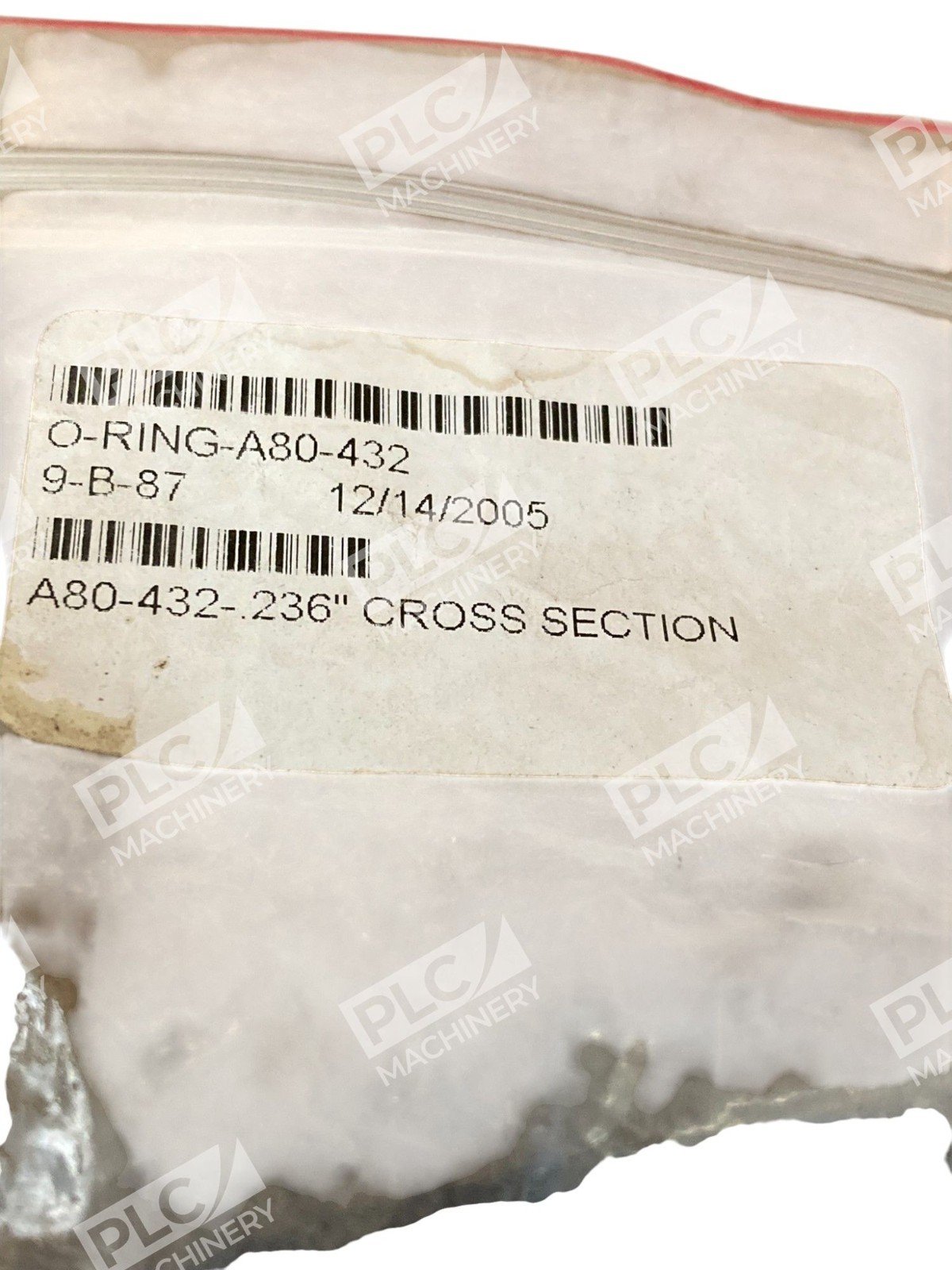AS568 0.236" 11/40" Cross Section O-Ring A80-432 (Bag of 15) - Image 3