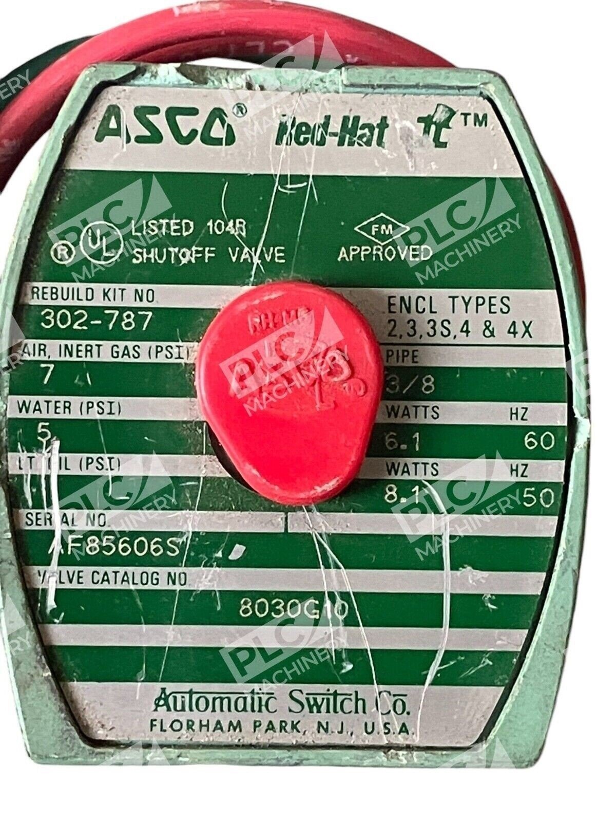 Automatic Switch Co ASCO Red Hat II Solenoid Valve 8030G10 - Image 2