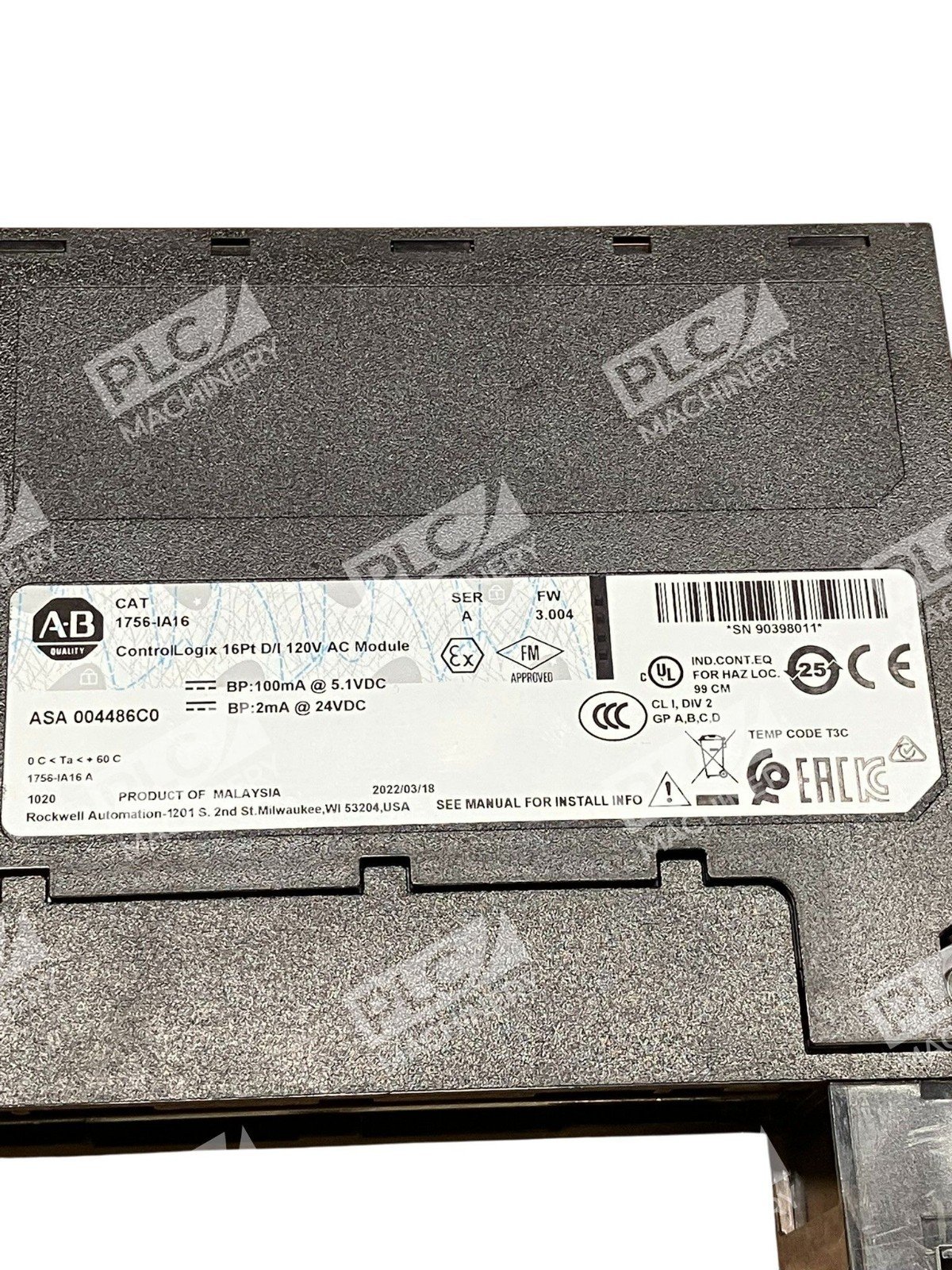 CASE ONLY- Allen Bradley AB 16Pt ControlLogix D/I 120V AC Module 1756-IA16 /A - Image 2