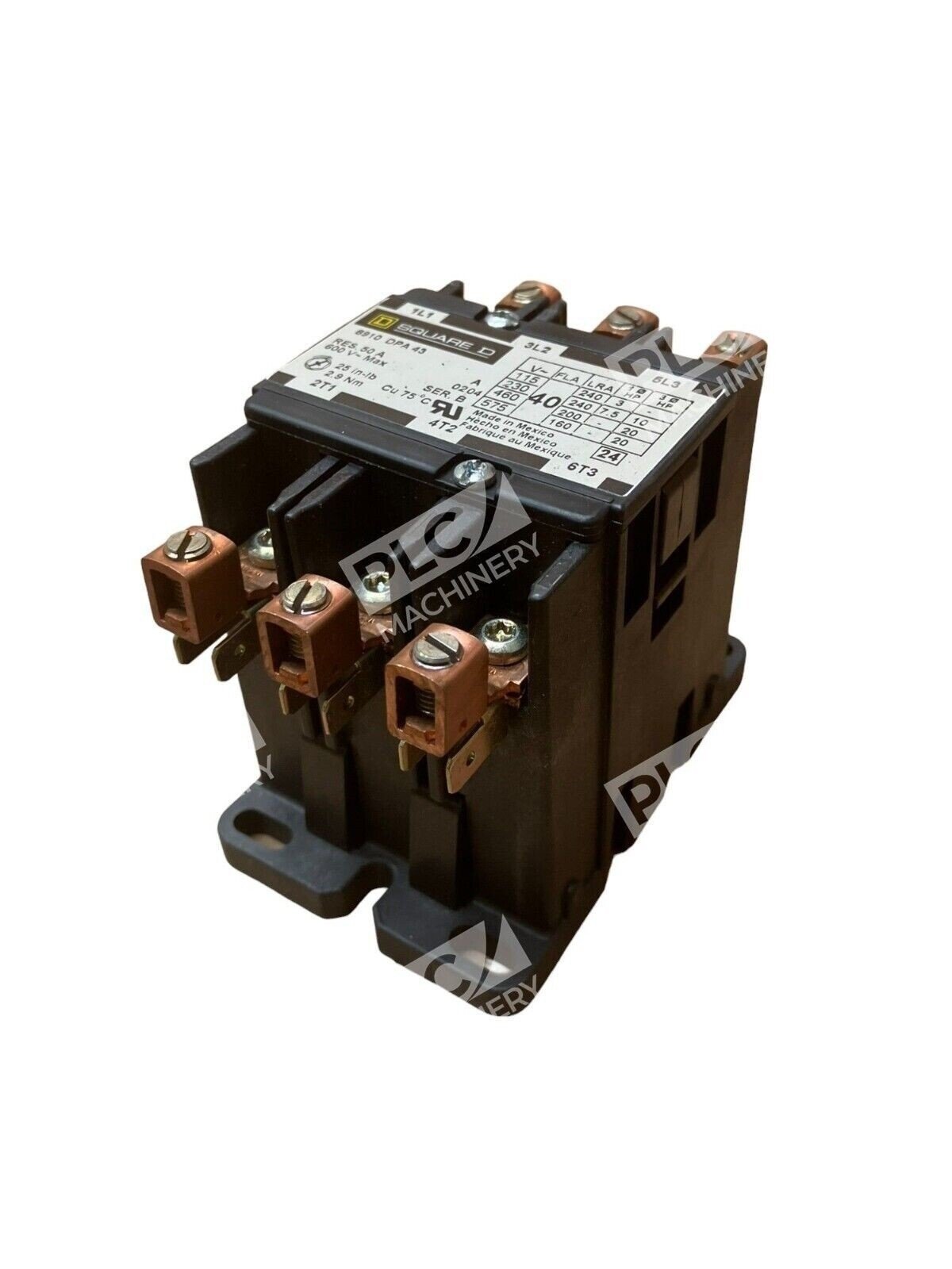 Square D 8910DPA43V02 /B Definite Purpose Contactor 50A - Image 3