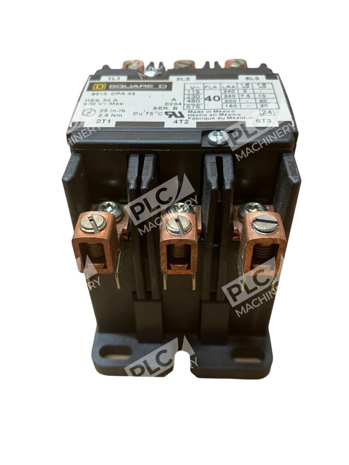 Square D 8910DPA43V02 /B Definite Purpose Contactor 50A - Image 5
