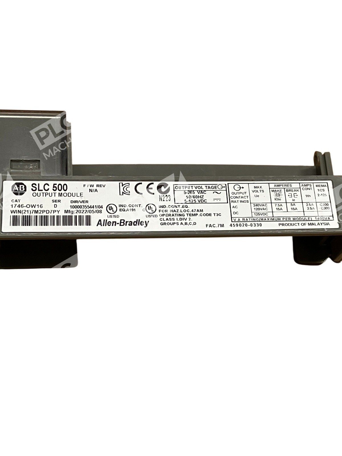 Allen Bradley AB Module W/O Circuit Board Card 1746-OW16 /D - Image 5