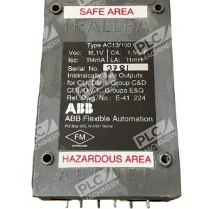 ABB AC13/100 Tallfa Robot A/S 12VAC 50MA Intrinsically Safe Output Module