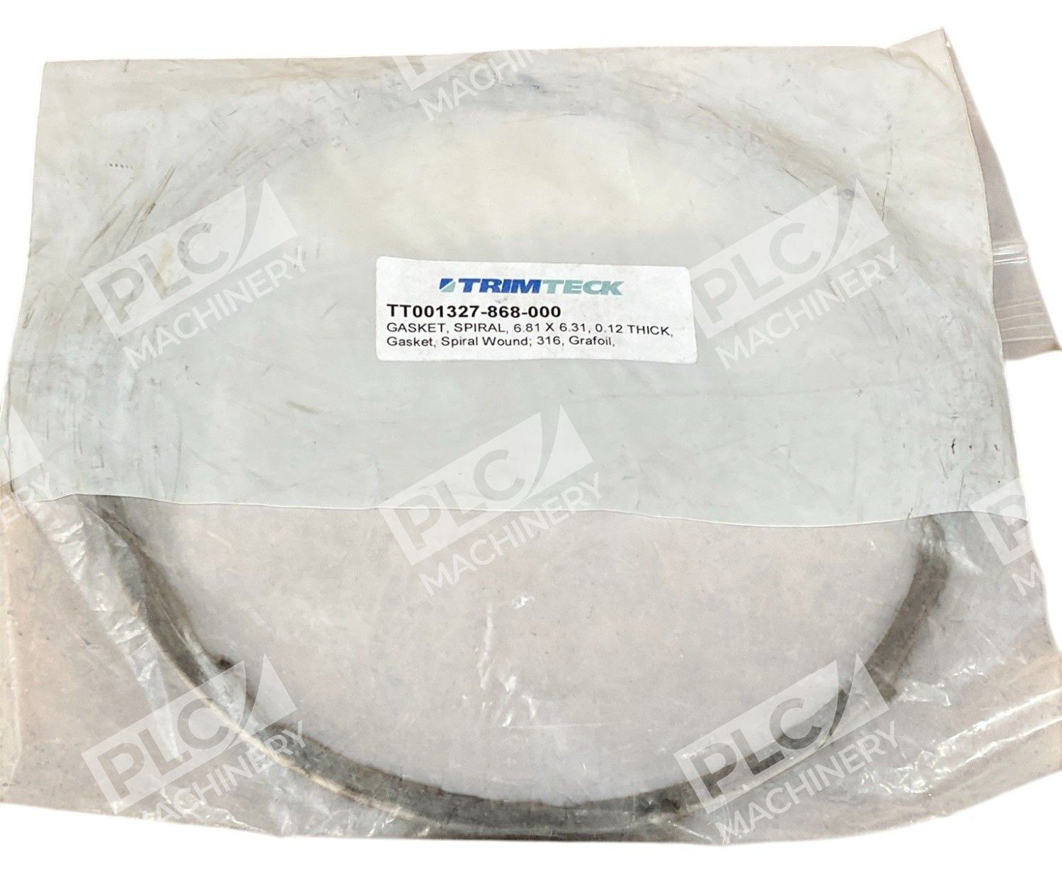 Trimteck 6.5X6" 0.12" Thick 316 Grafoil Spiral Wound Gasket TT001327-868-000