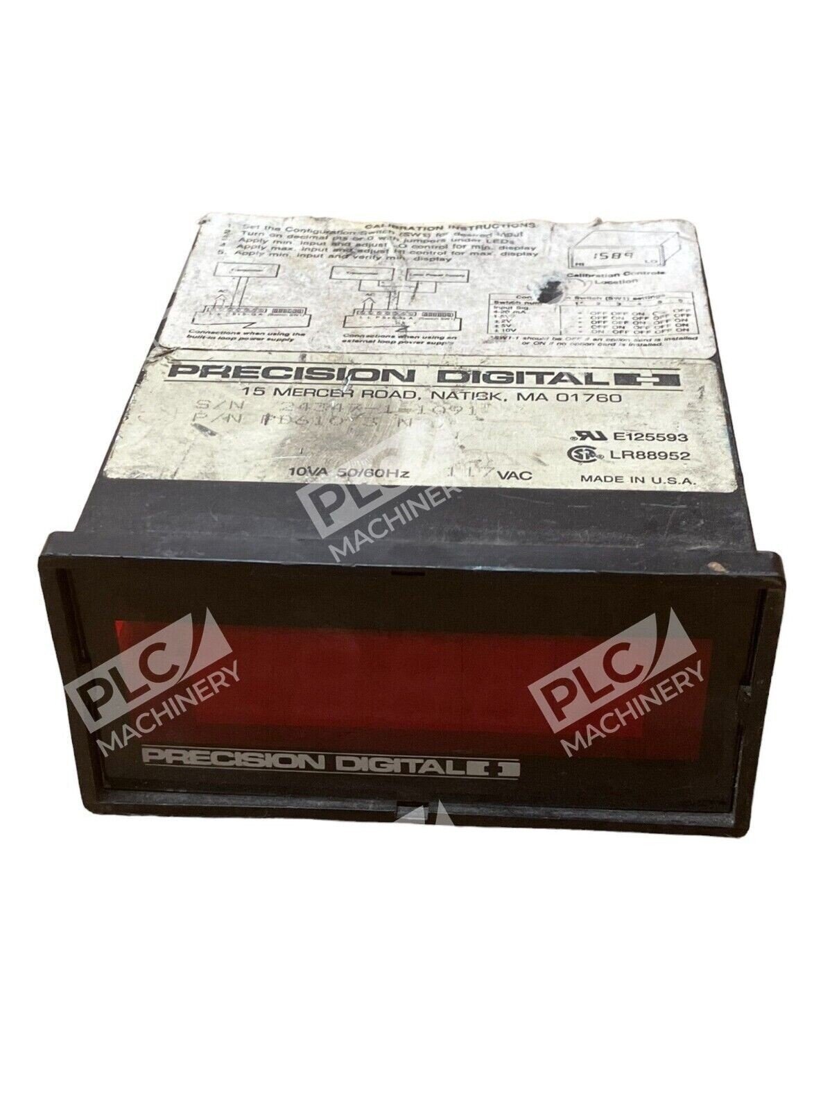 Precision Digital PD610-3-N Digital Panel Meter 10VA 50/60Hz 117VAC