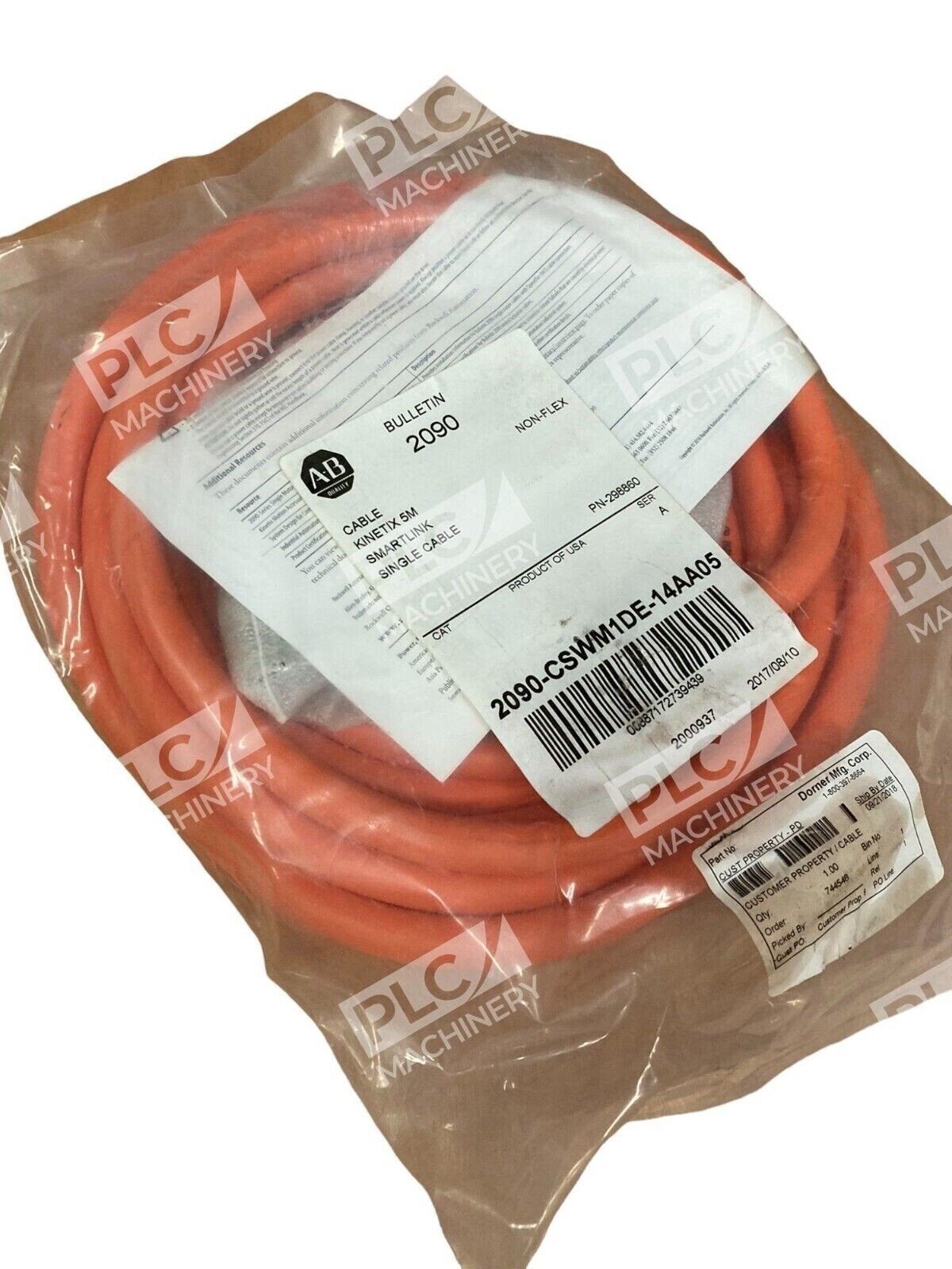 Allen Bradley 2090-CSWM1DE-14AA05 /A Cable Kinetix 5m Smartlink Single Non-Flex - Image 5