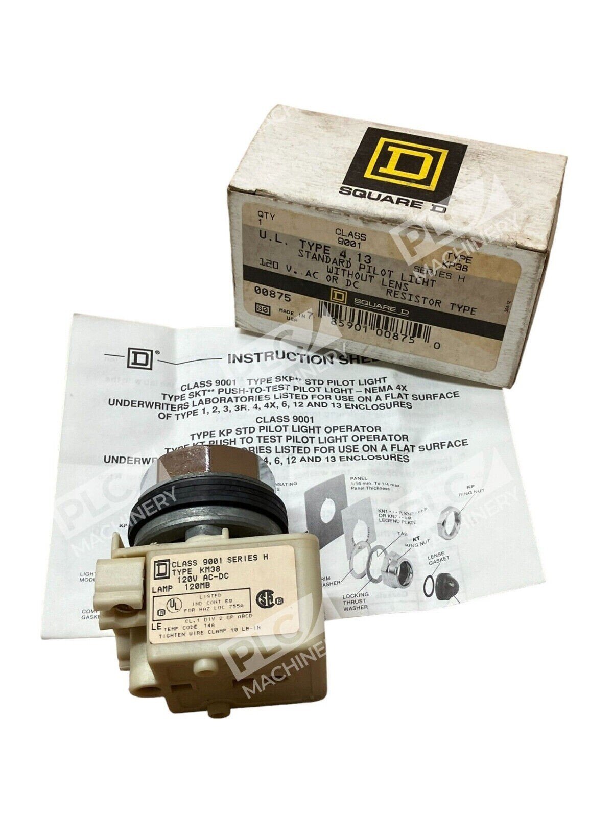 Square D 9001 KP38 Standard Pilot Light W/O Lens - Image 2