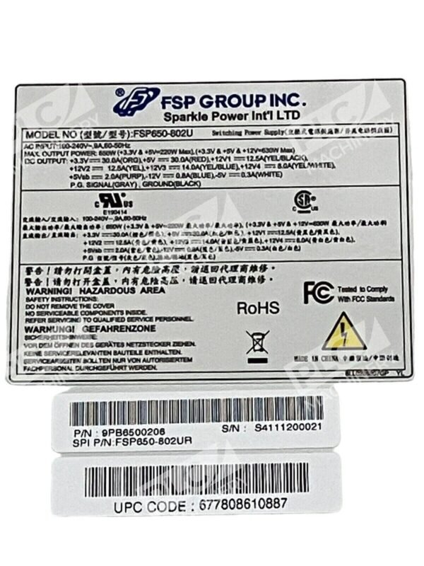 FSP FSP650-802U Server Power Supply NEW - Image 2