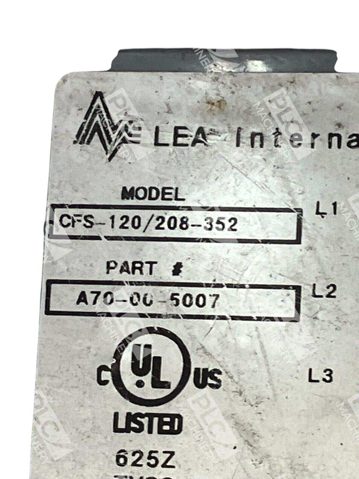 LEA International A70-00-5007 Surge Protector CFS-120/208-352 - Image 3