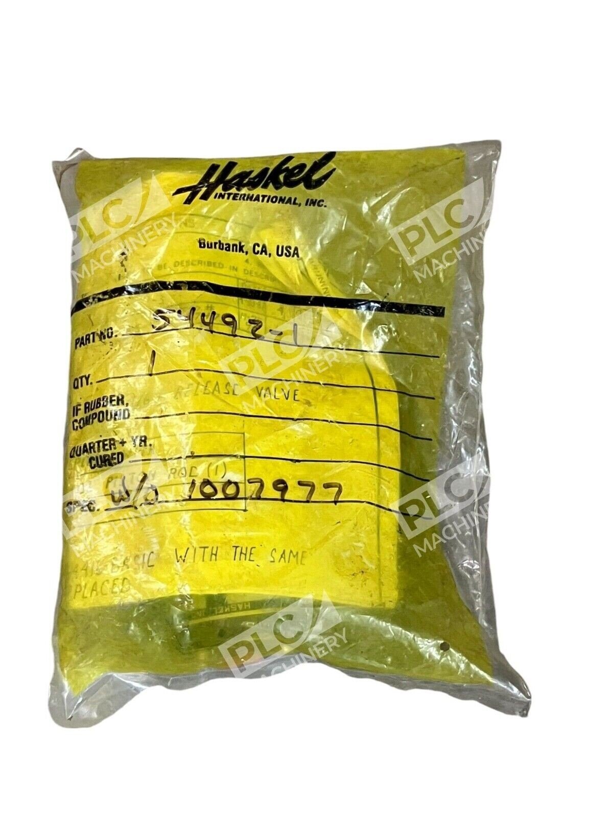 Haskel Inc 54492-1