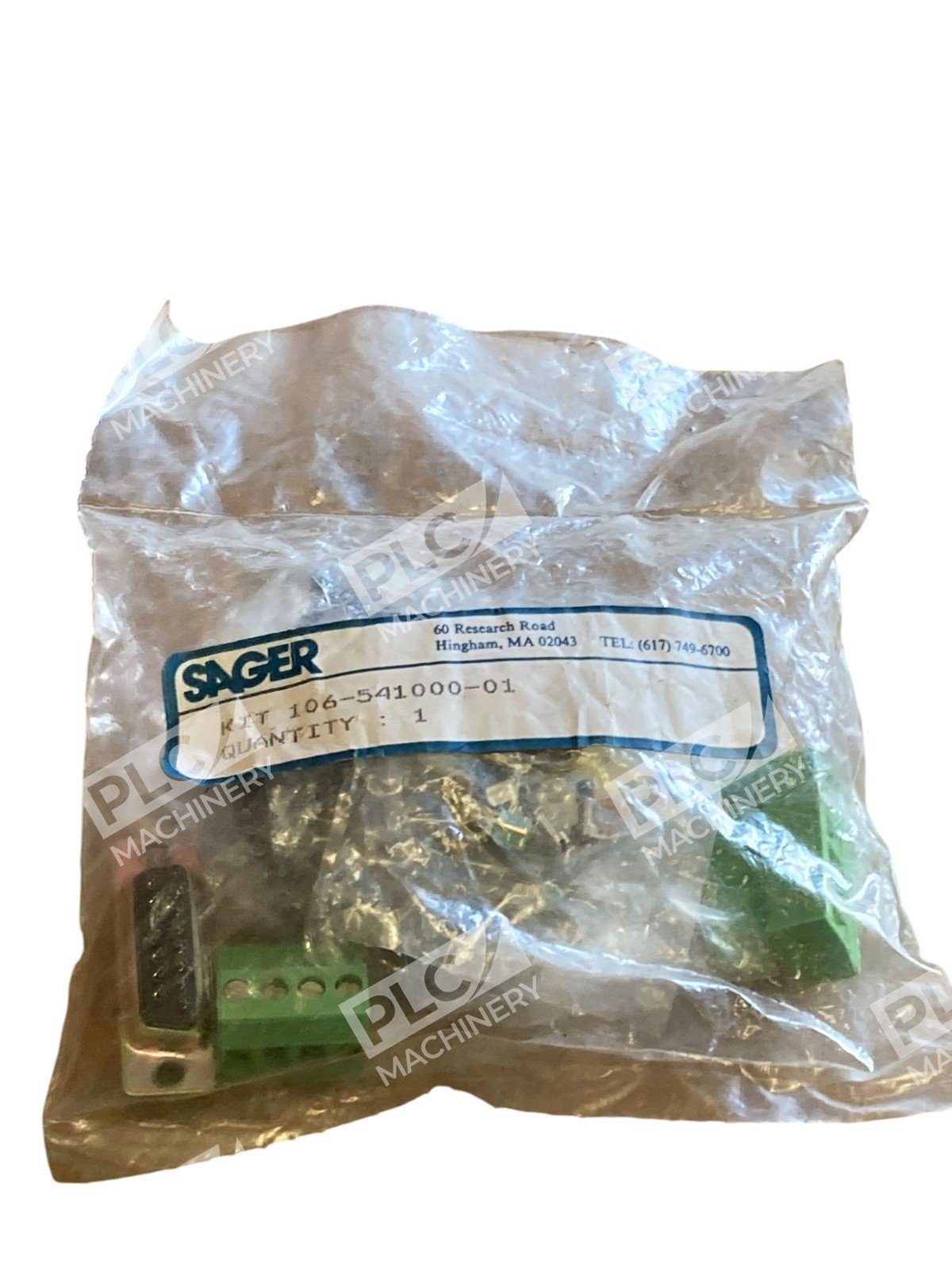 SAGER ELECTRONICS 106-541000-01 CONNECTOR KIT