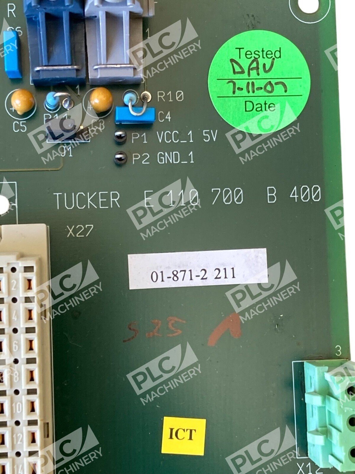 Tucker 01-871-2 211 Robotic PLC Circuit Board E 110 700 B 400 - Image 2