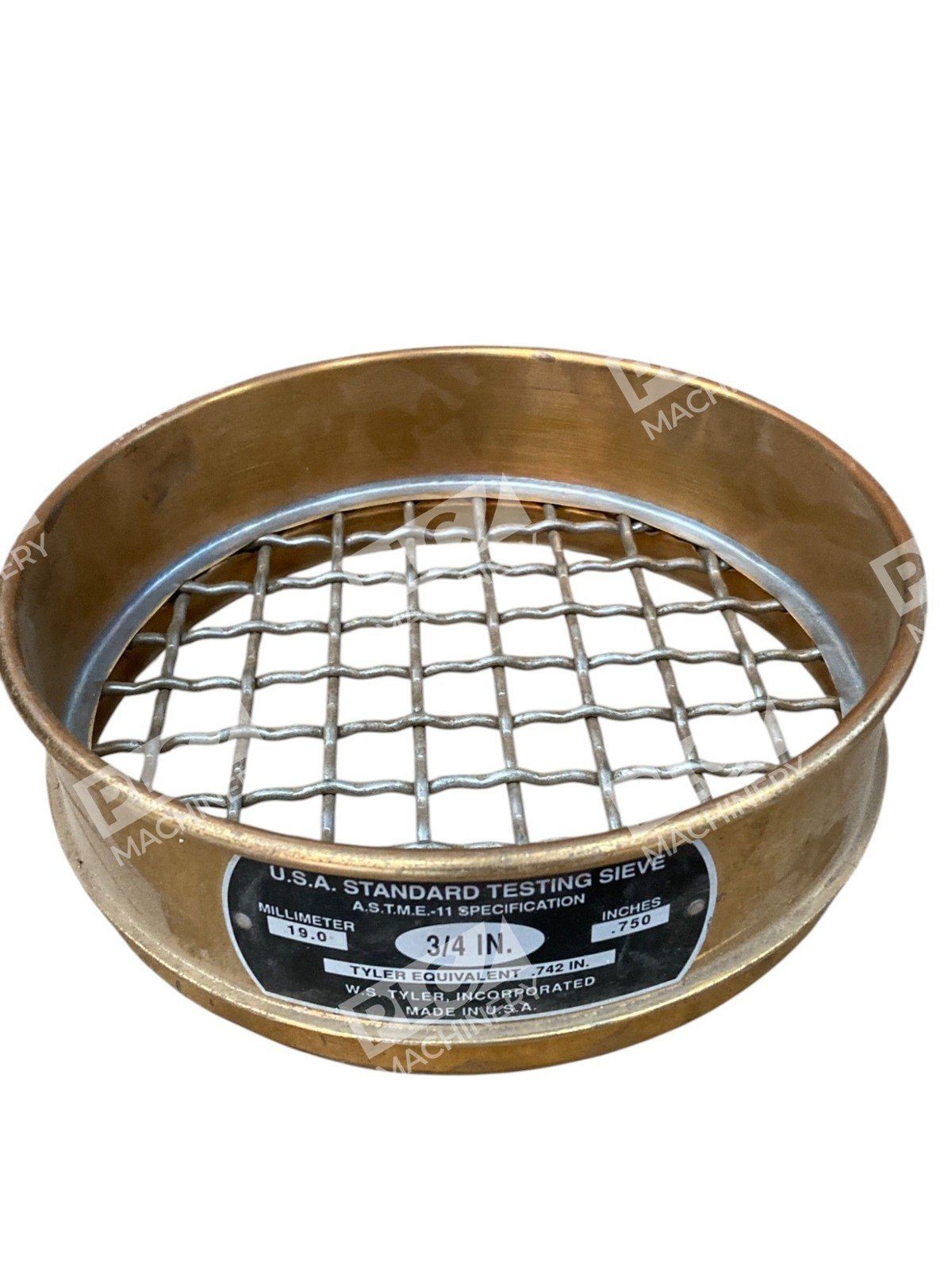 WS Tyler ASTME-11 USA Standard Testing Sieve 3/4" - Image 4