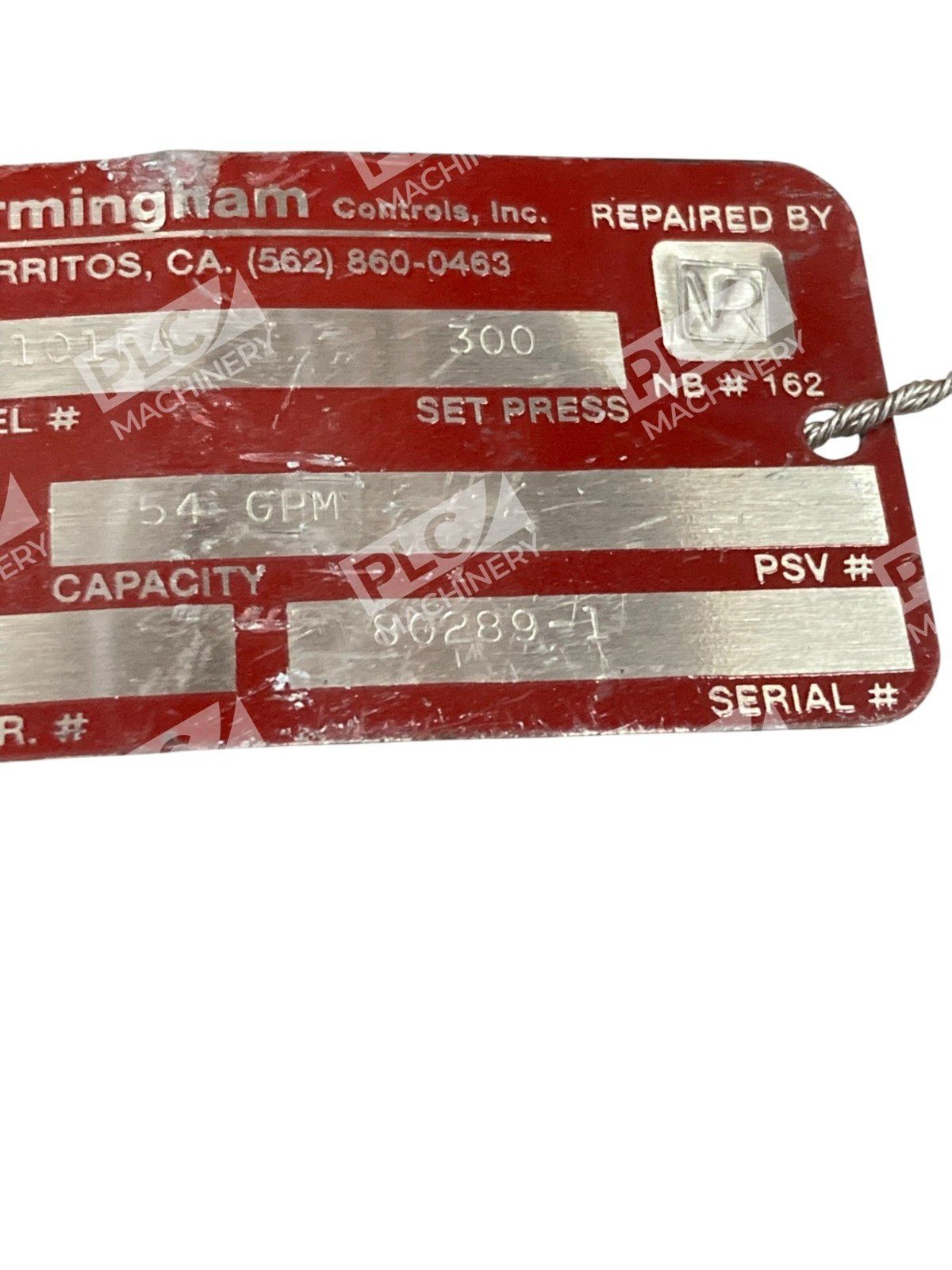 Crosby 961101F-A Pressure Relief Valve - Image 2