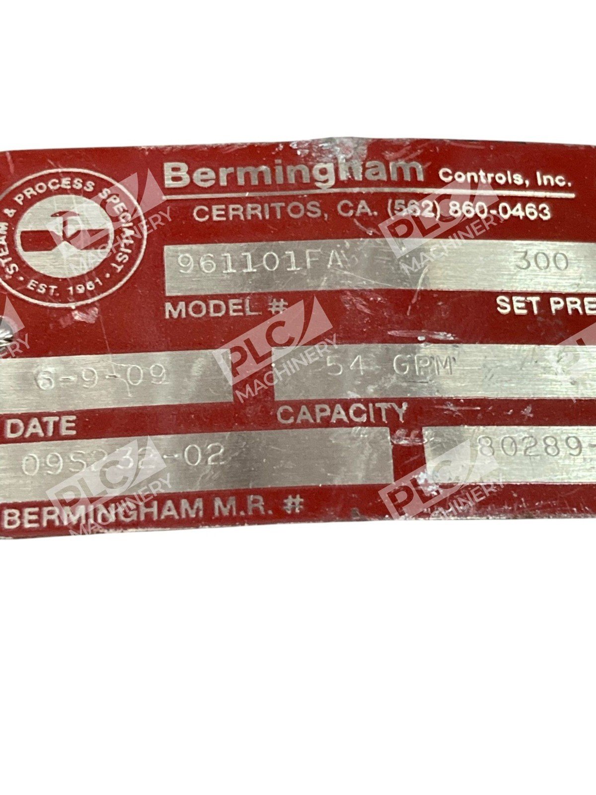 Crosby 961101F-A Pressure Relief Valve - Image 3