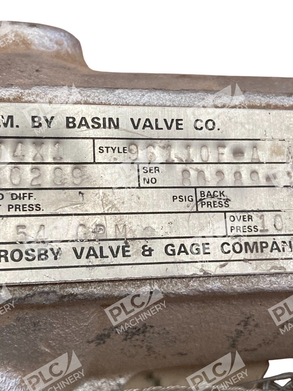 Crosby 961101F-A Pressure Relief Valve - Image 8