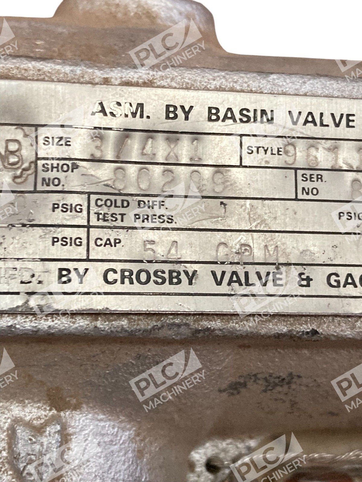 Crosby 961101F-A Pressure Relief Valve - Image 9