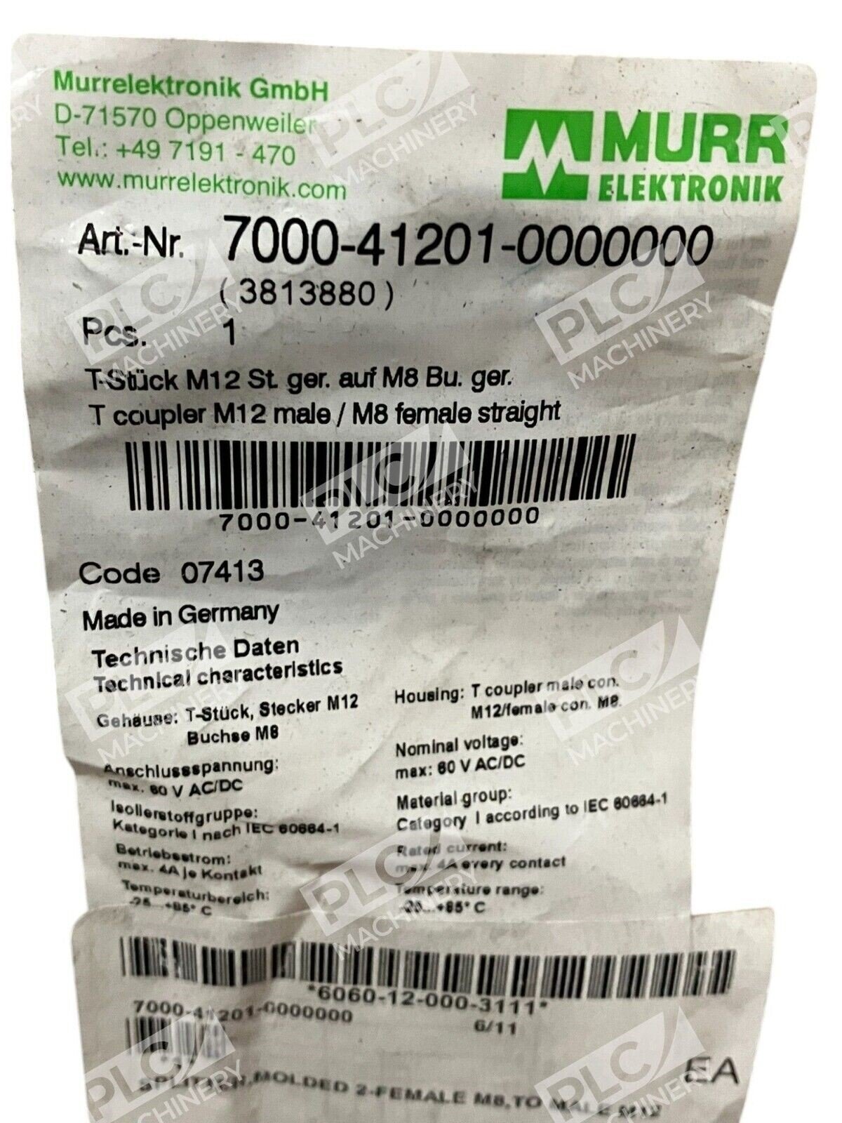 Murr Elektronik T-Coupler 7000-41201-0000000 - Image 2