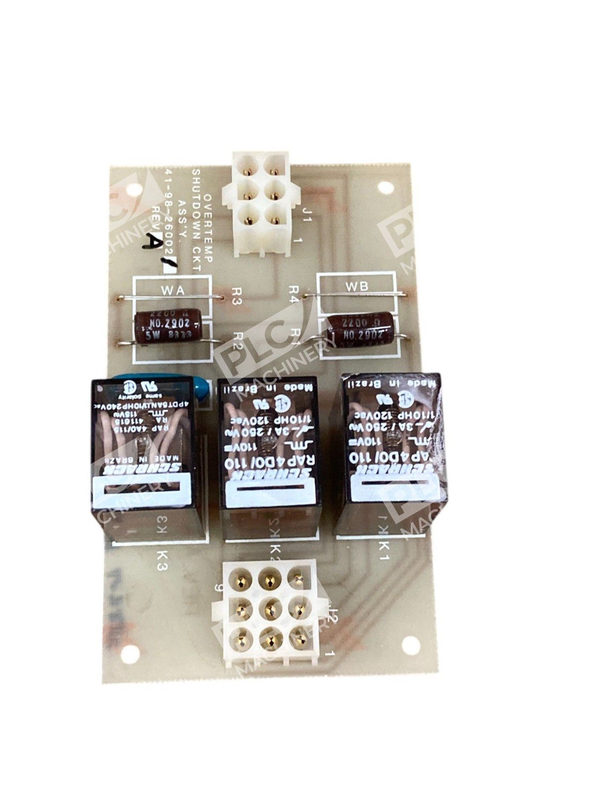 Cyberex 41-98-260021 REV A Overtemp Shutdown Circuit Assembly