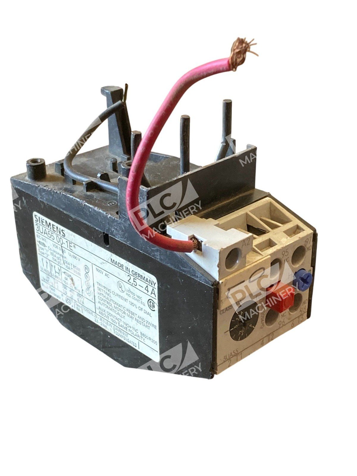 Siemens 3UA55 00-1E 2,5-4A Overload Relay