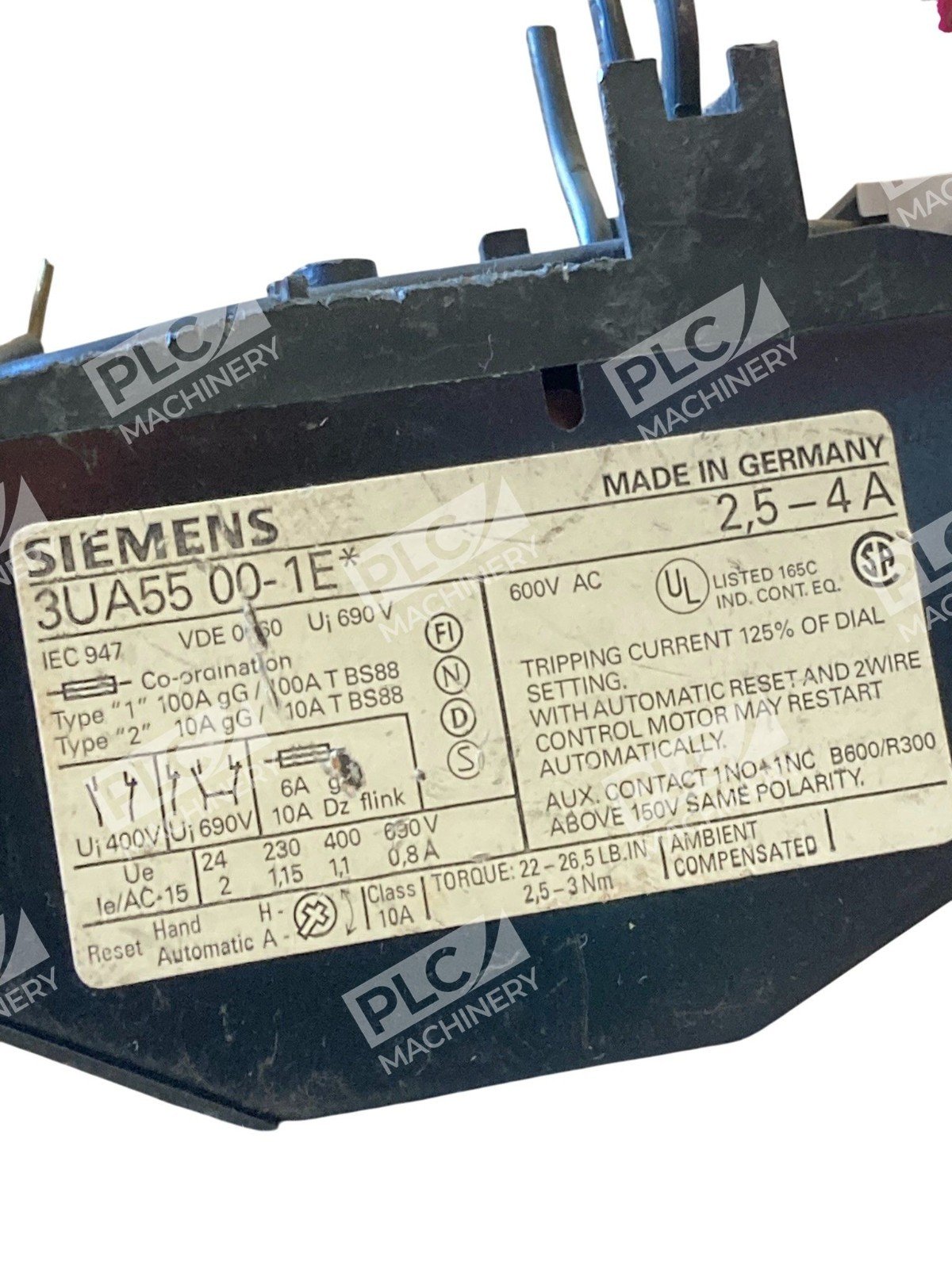 Siemens 3UA55 00-1E 2,5-4A Overload Relay - Image 8
