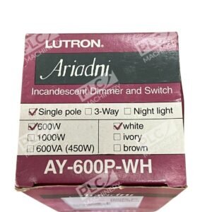 Lutron Ariadni 600W Single Pole White Incandescent Dimmer And Switch AY-600P-WH