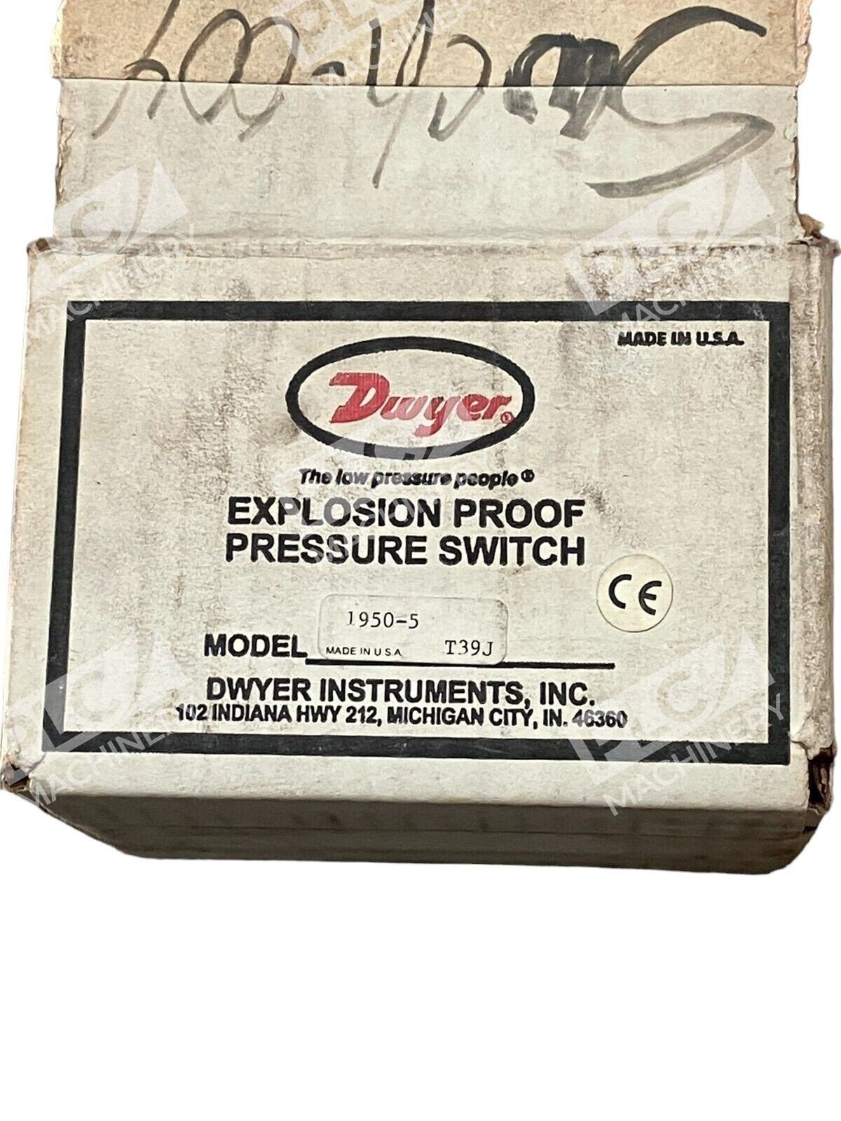 Dwyer 1950-5-2F Explosion Proof Pressure Switch