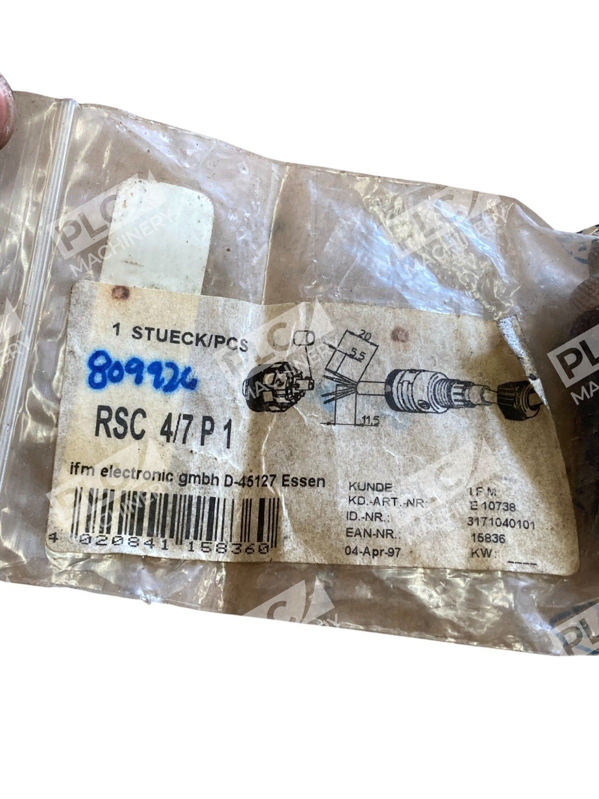 IFM ELECTRONIC RSC 4/7P1 CONNECTOR