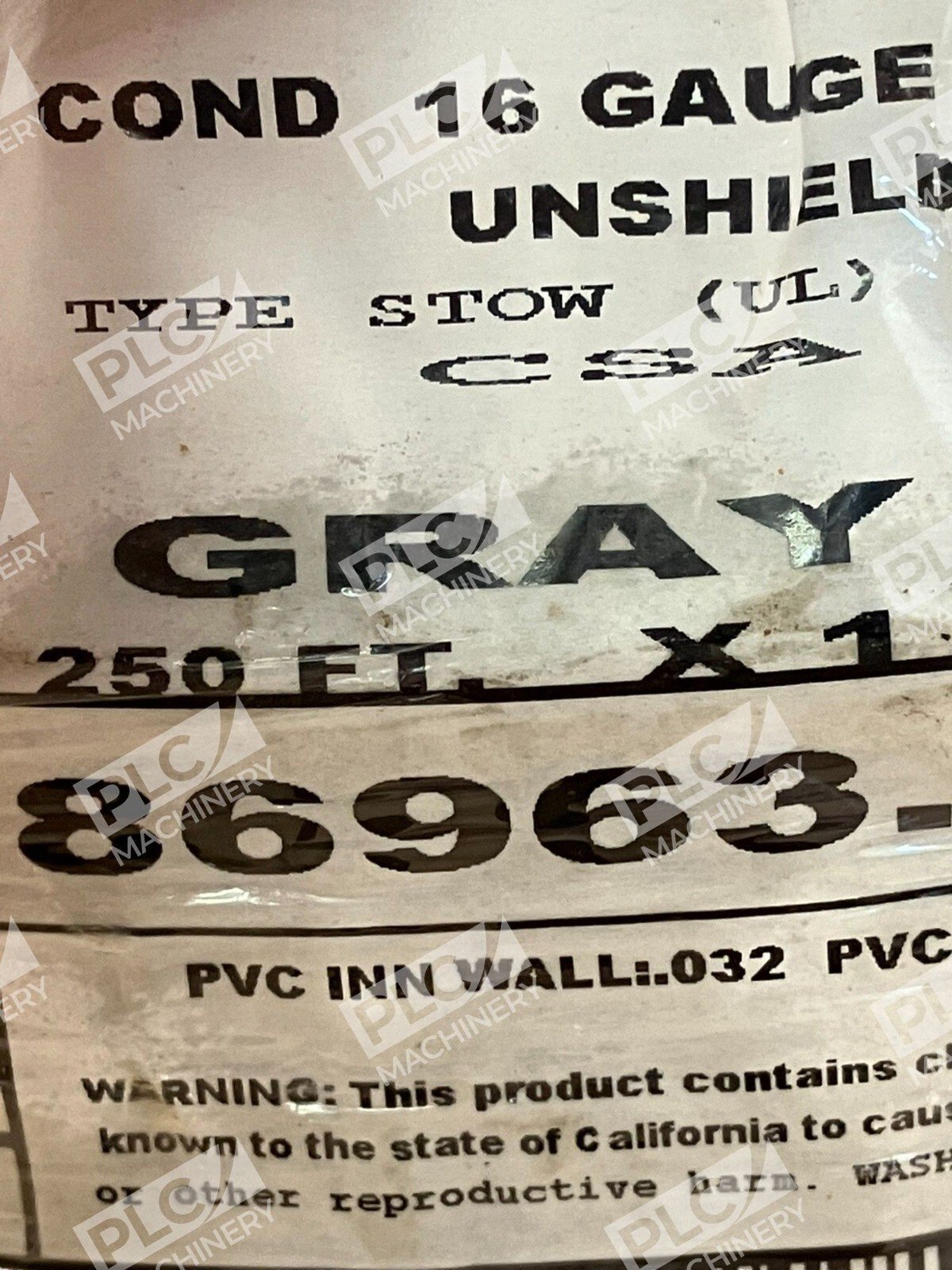 General Cable Carol 86963.35.10 3 Cond 16 Gauge Unshielded 250' 76M Gray - Image 5
