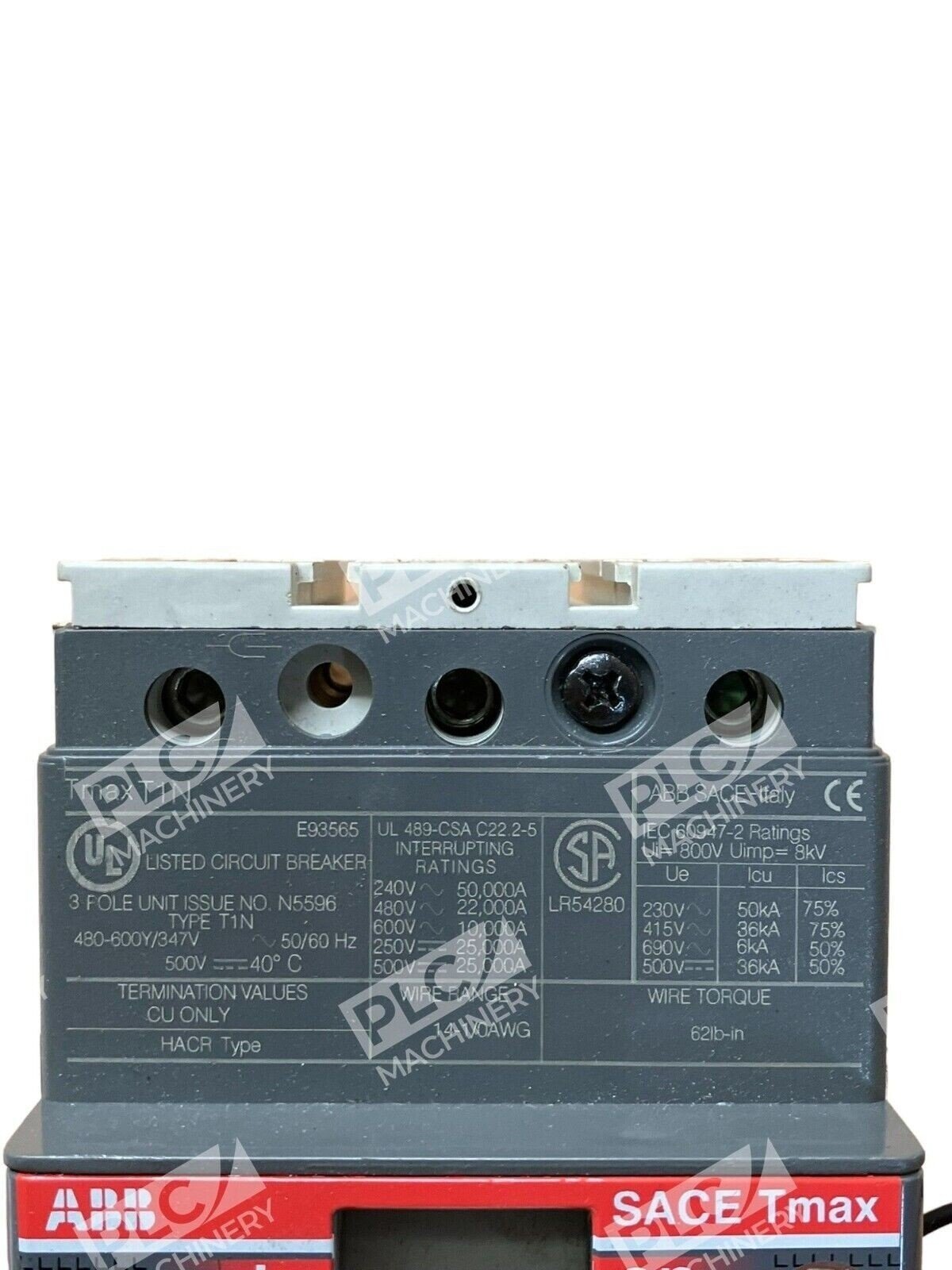 ABB Tmax T1N 60A Listed Circuit Breaker - Image 2