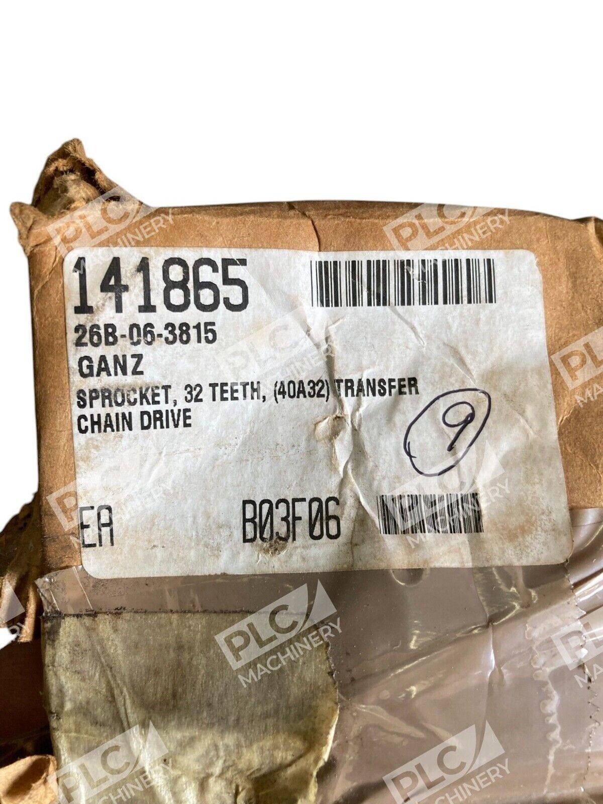 Ganz 26B-06-3815 32 Teeth Sprocket 40A32 Transfer Chain Drive 141865 (Box of 9) - Image 2