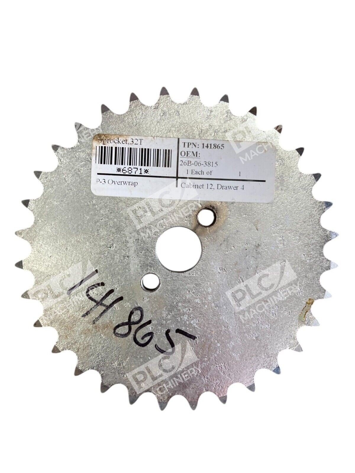 Ganz 26B-06-3815 32 Teeth Sprocket 40A32 Transfer Chain Drive 141865 (Box of 9) - Image 4