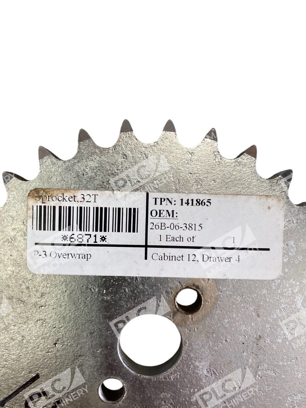 Ganz 26B-06-3815 32 Teeth Sprocket 40A32 Transfer Chain Drive 141865 (Box of 9) - Image 5