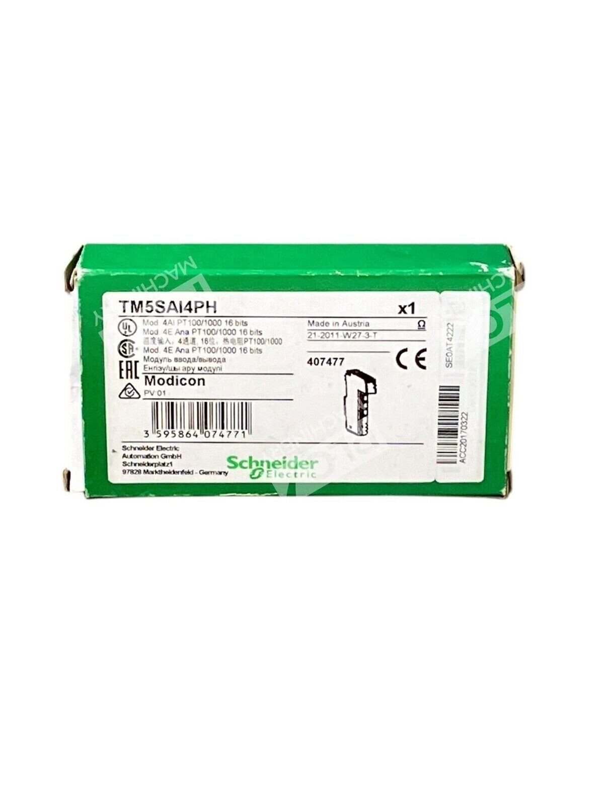 Schneider Electric Modicon 4AI PT100/1000 16bits TM5SAI4PH