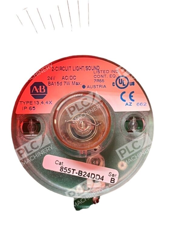 Allen Bradley 855T-BPM25 /B, 855T-B24DN3 /B, 855T-B24DD4 /B Stack Light w/ R&G - Image 5