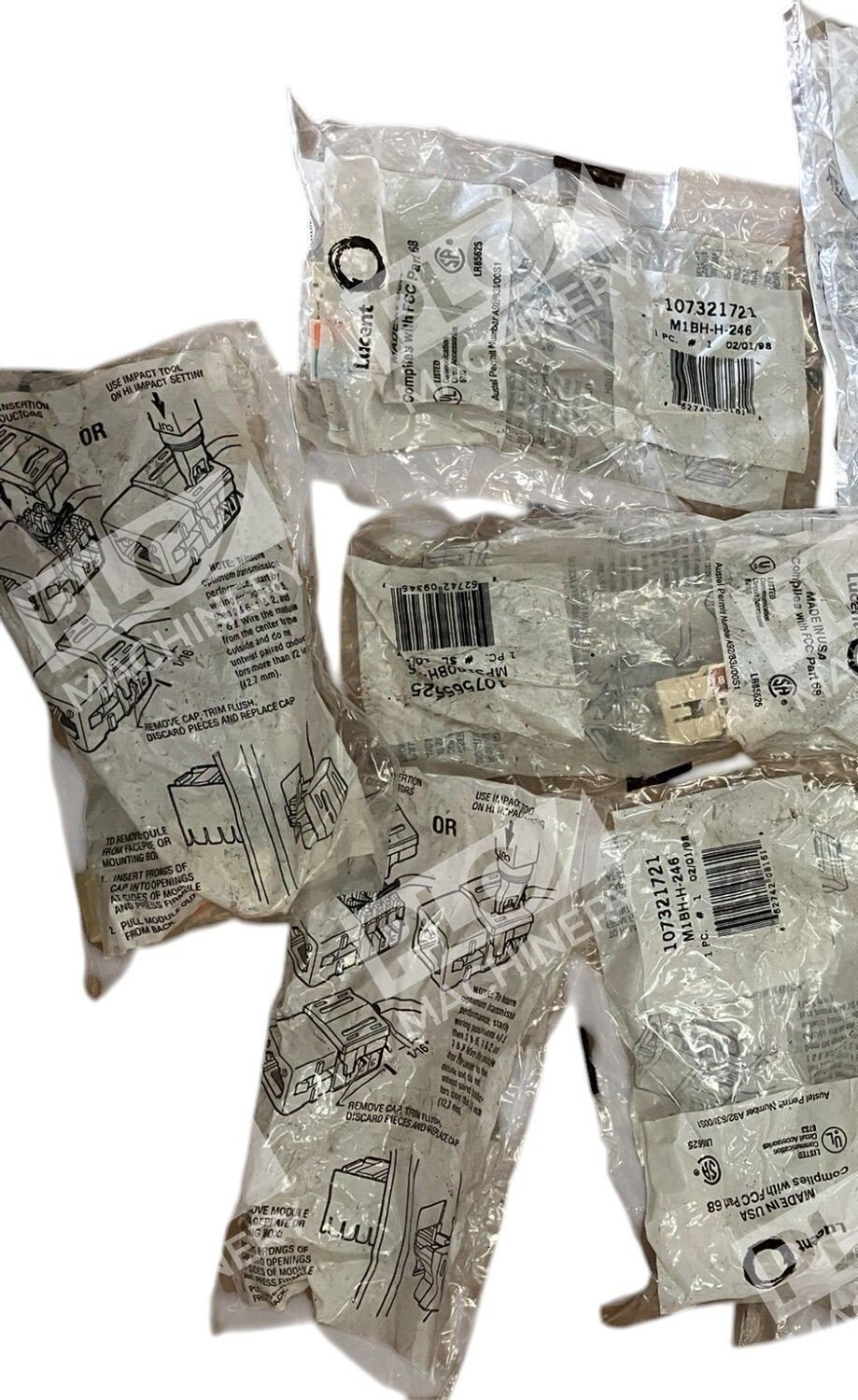 Lucent 107565525 Conductor Jack MPS100BH-246 (lot of 5)