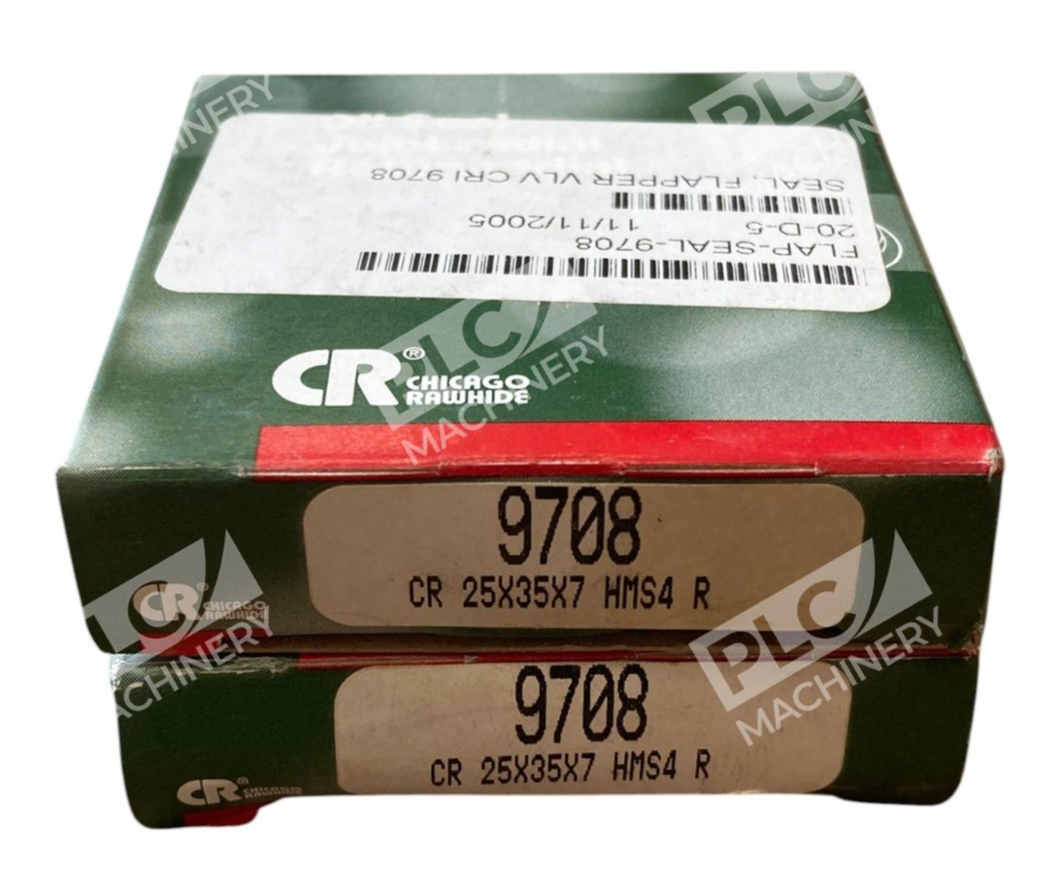 CR Chicago Rawhide HMS4 R CR 25X35X7 Joint Radial Oil Seal 9708 (lot of 2)